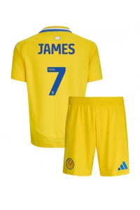 Fotbalové Dres Leeds United Daniel James #7 Dětské Venkovní Oblečení 2024-25 Krátký Rukáv (+ trenýrky)